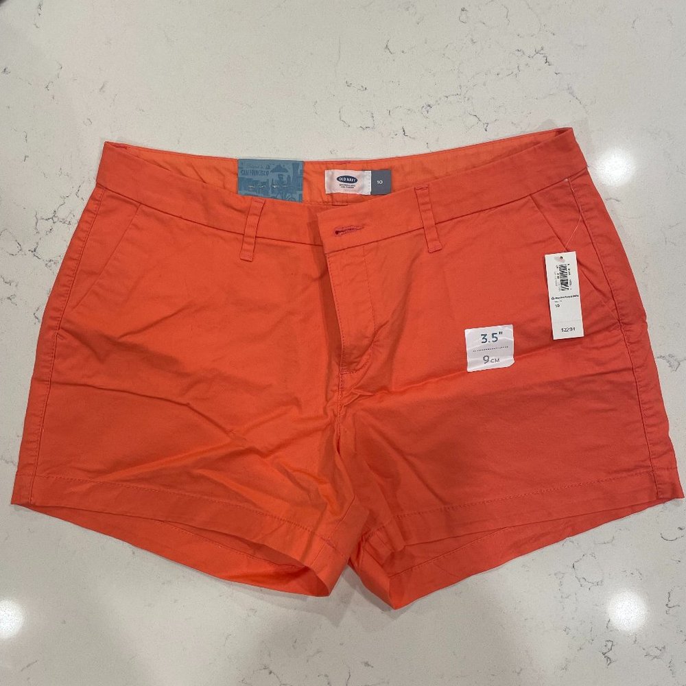Old Navy 3.5 Inch Inseam Shorts Orange Women's 10